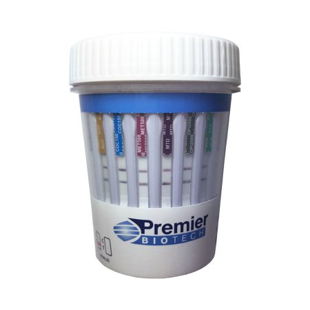 Picture of Drugs of Abuse Test Bio-Cup™ 13-Drug Panel AMP, BAR, BUP, BZO, COC, mAMP/MET, MDMA, MTD, OPI, OXY, PCP, TCA, THC 50 Urine Sample 25 TestsPCA-13CW-LC