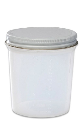 Picture of Specimen Container Polypropylene 120 mL (4 oz.) Screw Cap Unprinted NonSterile8889207034