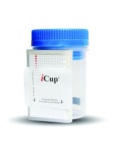 Picture of Drugs of Abuse Test iCup® 13-Drug Panel AMP, BAR, BUP, BZO, COC, mAMP/MET, MTD, OPI, OXY, PCP, PPX, TCA, THC Urine Sample 25 TestsI-DOA-1137011
