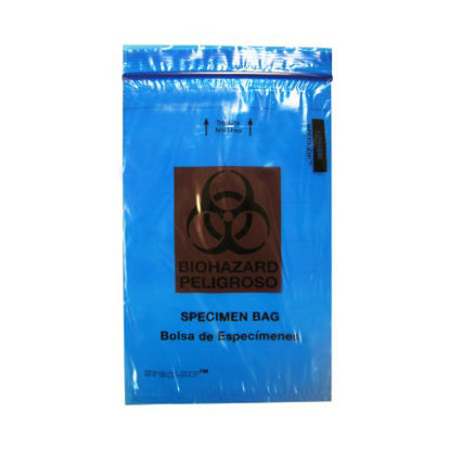 Picture of Specimen Transport Bag with Document Pouch Speci-Zip® 6 X 9 Inch Polyethylene Zip Closure Biohazard Symbol NonSterileIP69BBL