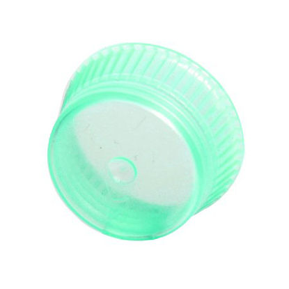 Picture of Uni-Flex® Safety Cap Tube Closure Flexible Plastic Over-Locking Green 13 mm For 13 mm Culture Tubes NonSterile6615