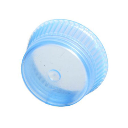 Picture of Uni-Flex® Safety Cap Tube Closure Flexible Plastic Over-Locking Blue 13 mm For 13 mm Culture Tubes NonSterile6620