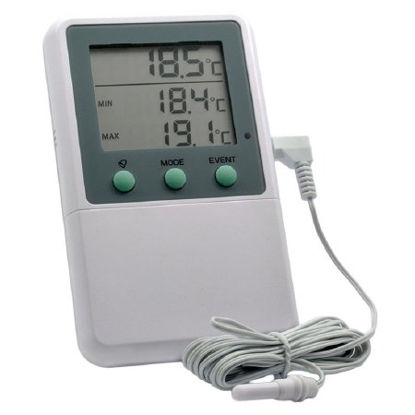 Picture of Digital Refrigerator / Freezer Thermometer with Alarm Fahrenheit / Celsius -58° to +158°F (-50° to +70°C) Bottle Probe Desk / Wall Mount Battery OperatedACC821RF