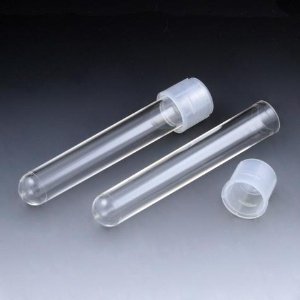 Picture of Test Tube Round Bottom Plain 12 X 75 mm 5 mL Without Color Coding Dual Position Snap Cap Polystyrene Tube110428