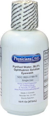 Picture of Eyewash Solution The Safety Zone ® Eye Cup, Buffered Solution 16 oz. BottleK-FAK-24-101