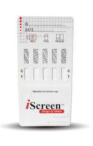 Picture of Drugs of Abuse Test iScreen® 5-Drug Panel AMP, COC, OPI, PCP, THC Urine Sample 25 TestsIS5A