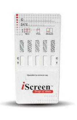 Picture of Drugs of Abuse Test iScreen® 5-Drug Panel AMP, COC, OPI, PCP, THC Urine Sample 25 TestsIS5A