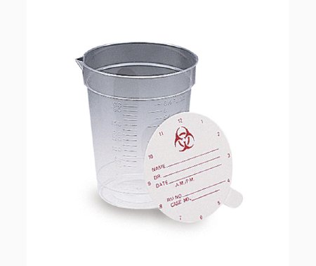 Picture of Specimen Container with Pour Spout Vollrath Polystyrene 192 mL (6.5 oz.) Paper Lid NonSterile4647