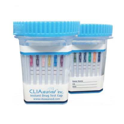 Picture of Drugs of Abuse Test CLIAwaived™ 12-Drug Panel with Adulterants AMP, BAR, BUP, BZO, COC, mAMP/MET, MDMA, MTD, THC, OPI 300, OXY, PCP (CR, OX, SG) Urine Sample 25 TestsCLIA-IDTC-12-BUPA
