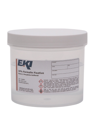 Picture of Prefilled Formalin Container Polypropylene 500 mL Fill in 1,000 mL (32 oz.) Screw Cap Warning Label / Patient Information NonSterile4499-9X1L