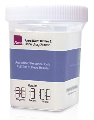 Picture of Drugs of Abuse Test iCup® Dx Pro 2 12-Drug Panel with Adulterants AMP, BAR, BZO, COC, mAMP/MET, MDMA, MTD, OPI300, OXY, PCP, TCA, THC (CR, NI, OX, pH, SG) Urine Sample 25 TestsI-DXP-1127-3