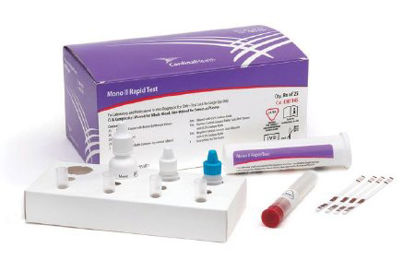 Picture of Rapid Test Kit Cardinal Health™ Mono II Infectious Disease Immunoassay Infectious Mononucleosis Whole Blood / Serum / Plasma Sample 25 TestsCH1145