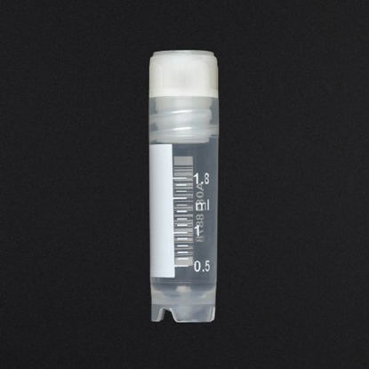 Picture of CryoClear™ Cryogenic Tube Conical Bottom, Skirted Plain 12.5 X 48.4 mm 2 mL Without Color Coding Screw Cap Polypropylene Tube3002