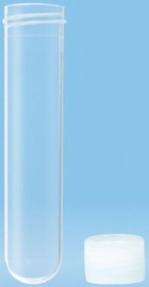 Picture of Centrifuge Tube Round Bottom Plain 16 X 79 mm 10 mL Without Color Coding Screw Cap Polypropylene Tube60.506