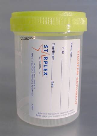 Picture of Specimen Container Starplex® Polypropylene 120 mL (4 oz.) Screw Cap Sterile in OR Ready Peel PouchP02-B1202-10-OR
