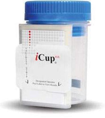 Picture of Drugs of Abuse Test iCup® A.D. 6-Drug Panel with Adulterants AMP, COC, mAMP/MET, OPI, PCP, THC (OX, pH, SG) Urine Sample 25 TestsI-DUA-167-012