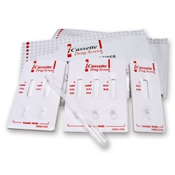 Picture of Drugs of Abuse Test iCassette™ 6-Drug Panel AMP, BZO, COC, mAMP/MET, OPI, THC Urine Sample 25 TestsDOA-2165