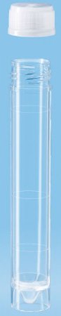 Picture of Centrifuge Tube Conical Bottom, Skirted Plain 16 X 97 mm 10 mL Without Color Coding Screw Cap Polystyrene Tube60.9921.821