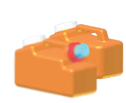 Picture of 24 Hour Urine Specimen Collection Container Standard Horizontal Space Saver Model HDPE 3,500 mL (118 oz.) Screw Cap Unprinted NonSterile22150200