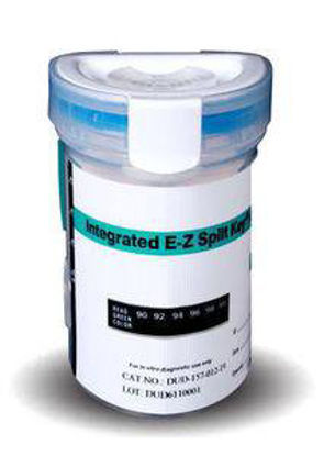 Picture of Drugs of Abuse Test E-Z Split Key® Cup 5-Drug Panel AMP, COC, OPI, PCP, THC Urine Sample 25 TestsDOA-2257-019