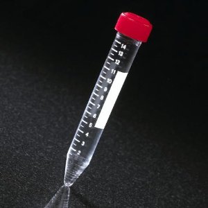 Picture of Centrifuge Tube Conical Bottom Plain 17 X 120 mm 15 mL Red Screw Cap Acrylic Tube6273