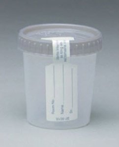 Picture of Specimen Container Gent-L-Kare™ Polypropylene 120 mL (4 oz.) Screw Cap Sterile Inside Only01056