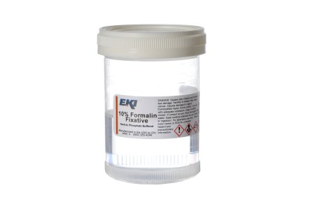 Picture of Prefilled Formalin Container Polypropylene 60 mL Fill in 120 mL (4 oz.) Screw Cap Warning Label / Patient Information NonSterile24499-100X120ML