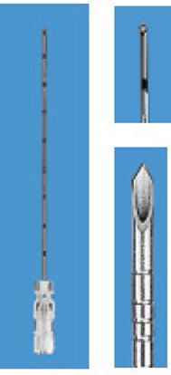 Picture of Soft Tissue Biopsy Needle BD™ Ultra-vue 22 Gauge 3-1/2 Inch Length Black Spinal Point400727