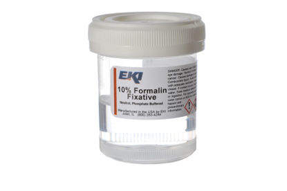 Picture of Prefilled Formalin Container Polypropylene 30 mL Fill in 60 mL (2 oz.) Screw Cap Warning Label / Patient Information NonSterile24499-100X60ML