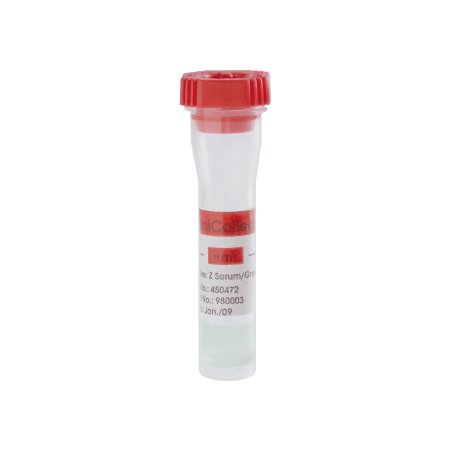 Picture of MiniCollect® Capillary Blood Collection Tube Serum Tube Separator Gel Additive 11 X 40 mm 800 µL Gold Rubber Cross-Section Cap Polypropylene Tube450472