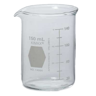 Picture of Laboratory Beaker Kimble® KIMAX® Griffin Low-Form Borosilicate Glass 150 mL14000-150