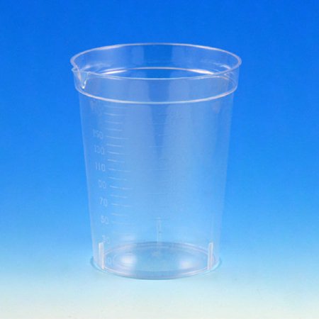 Picture of Specimen Container with Pour Spout 2-3/16 X 2-3/4 Inch Polystyrene 192 mL (6.5 oz.) Without Closure Unprinted NonSterile5921