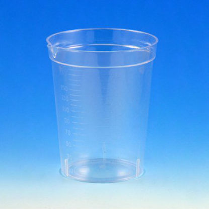 Picture of Specimen Container with Pour Spout 2-3/16 X 2-3/4 Inch Polystyrene 192 mL (6.5 oz.) Without Closure Unprinted NonSterile5921