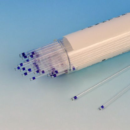 Picture of Capillary Blood Collection Tube Micro-hematocrit Plain 0.9 X 75 mm 45 µL Blue Stripe Without Closure Plastic Tube51680