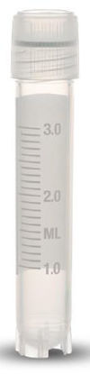 Picture of Cryovial® Cryogenic Tube Round Bottom, Skirted Plain 12.5 X 71 mm 3 mL Without Color Coding Screw Cap Polypropylene TubeT310-3A