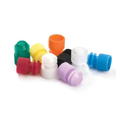 Picture of MarketLab Tube Closure Polyethylene Flanged Plug Cap Clear For 13 mm Tubes NonSterile5351