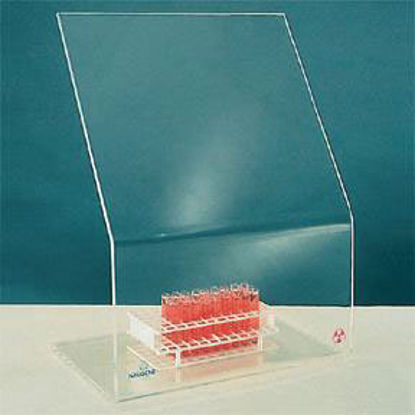 Picture of Shield, Beta Radiation 12 W X 18 H X 12 D X 3/8 Thk Inch, Acrylic, Benchtop, Angled Top1429345