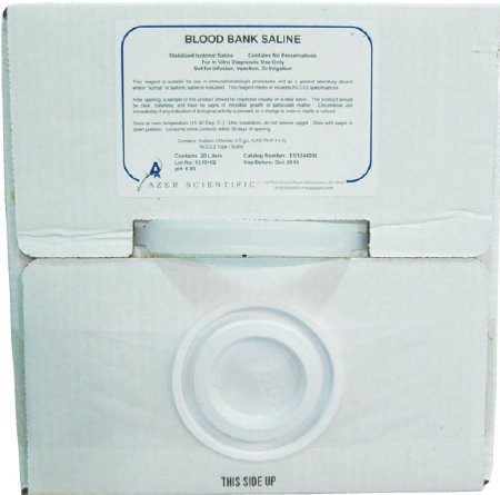 Picture of Immunohematology Reagent Saline Blood Bank 0.85% 20 LiterES124420L