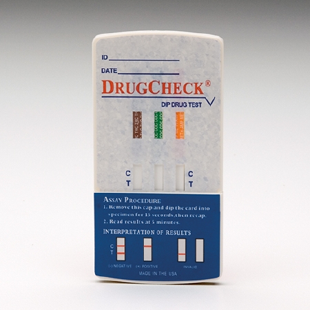 Picture of Drugs of Abuse Test DrugCheck® Dip Drug Test 3-Drug Panel COC, mAMP/MET, THC Urine Sample 25 Tests30300