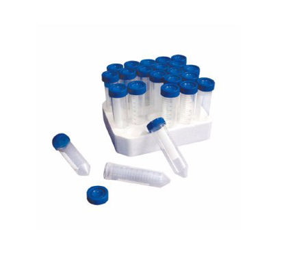 Picture of Centrifuge Tube Conical Bottom Plain 15 mL Blue Plug Seal Cap Polypropylene TubeSP3920-80