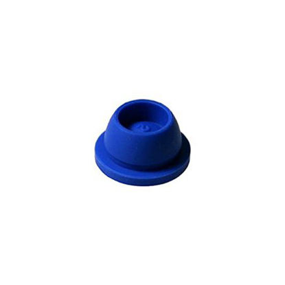 Picture of Globe® Scientific Tube Closure Thermoplastic Elastomer Pierceable Plug Cap Blue 13 mm For 13 mm Vacuum and Test Tubes NonSterile113150B