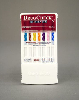 Picture of Drugs of Abuse Test DrugCheck® Dip Drug Test 7-Drug Panel AMP, BUP, BZO, COC, OPI, OXY, THC Urine Sample 25 Tests30706