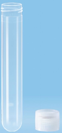Picture of Centrifuge Tube Round Bottom Plain 16.5 X 101 mm 13 mL Without Color Coding Screw Cap Polypropylene Tube60.541.300