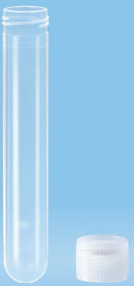 Picture of Centrifuge Tube Round Bottom Plain 16.5 X 101 mm 13 mL Without Color Coding Screw Cap Polypropylene Tube60.541.300