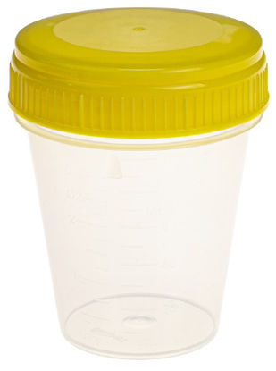 Picture of Specimen Container Polypropylene 120 mL (4 oz.) Screw Cap Unprinted NonSterileC570-12