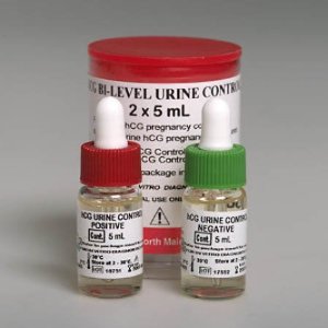 Picture of Reproductive Endocrinology Assay hCG Control Solution, High Positive and Negative Pregnancy (hCG) Testing High Positive Level / Negative Level 2 X 5 mL1225-205