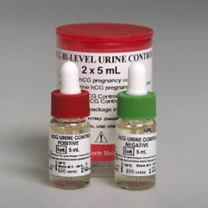 Picture of Reproductive Endocrinology Assay hCG Control Solution, High Positive and Negative Pregnancy (hCG) Testing High Positive Level / Negative Level 2 X 5 mL1225-205