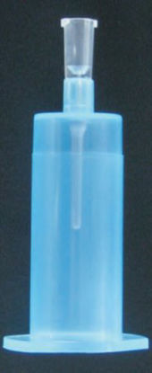 Picture of Blood Transfer Device with Female Luer Adapter McKesson Translucent Blue, Plastic For the Needleless Transfer of BloodFBT01