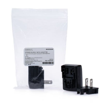 Picture of Power Supply with AC Adaptor McKesson Consult™ Hb Type: FW7712, Input: 100-240V AC/ 50-60Hz/ 125 mA, Output: 5V/ 900mA For use with the McKesson Consult™ Hb Hemoglobin Testing System, MFR # 900MCKSP900-900MCK