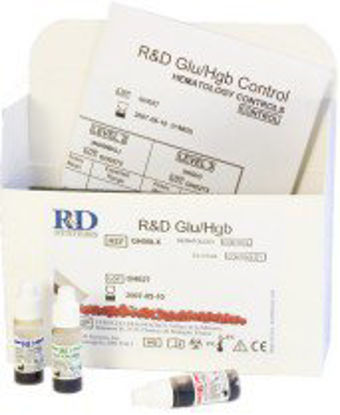 Picture of Control R & D Glu/Hgb Dual Control Blood Glucose / Hemoglobin High Level 3 X 1.5 mLGH00HX